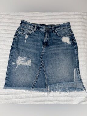 All Saints Denim Skirt